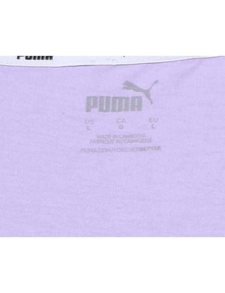 Puma Printed Lilac T-shirt - L