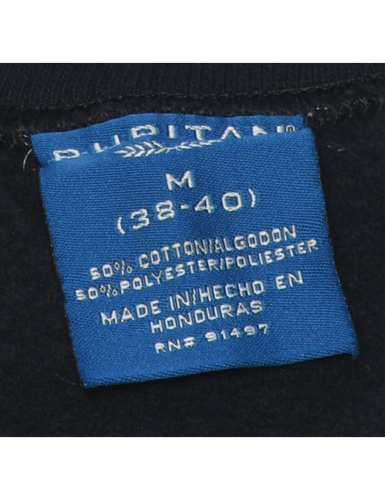 Puritan Honor Pride Printed Black Y2K Sweatshirt - M