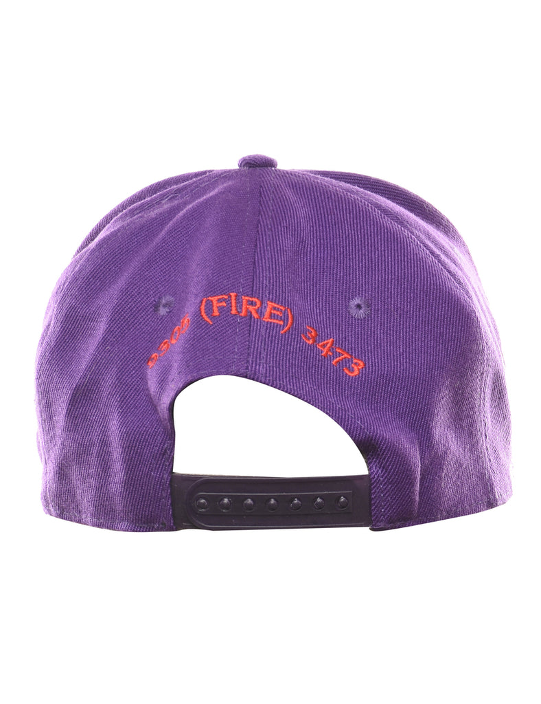 Purple & Blue Embroidered Cap - XS