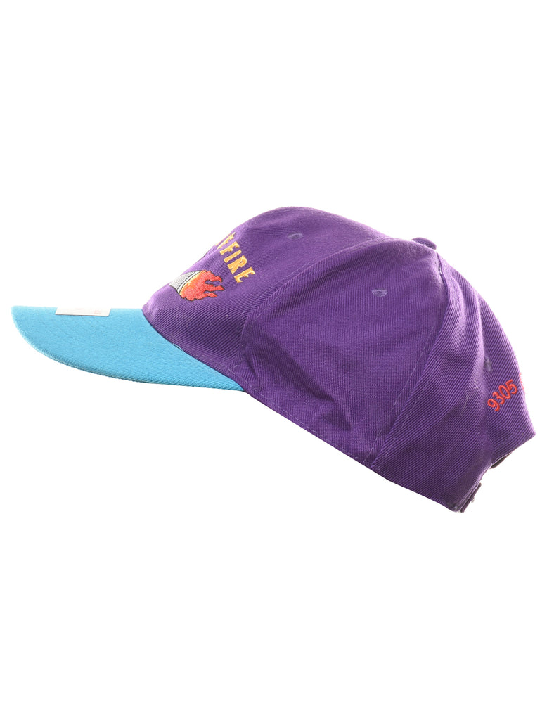Purple & Blue Embroidered Cap - XS