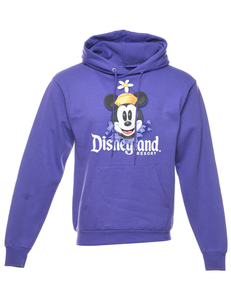 Purple Disney Hooded Cartoon Sweatshirt - S