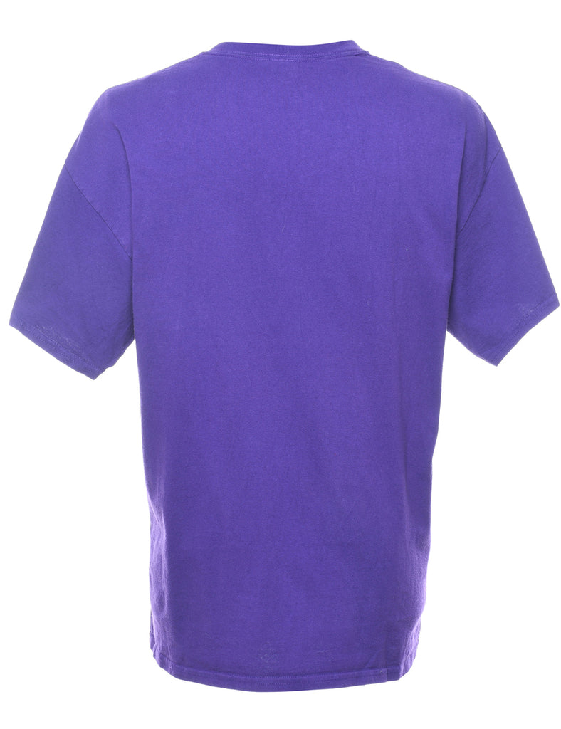 Purple Jean Vanier Knights Printed T-shirt - XL