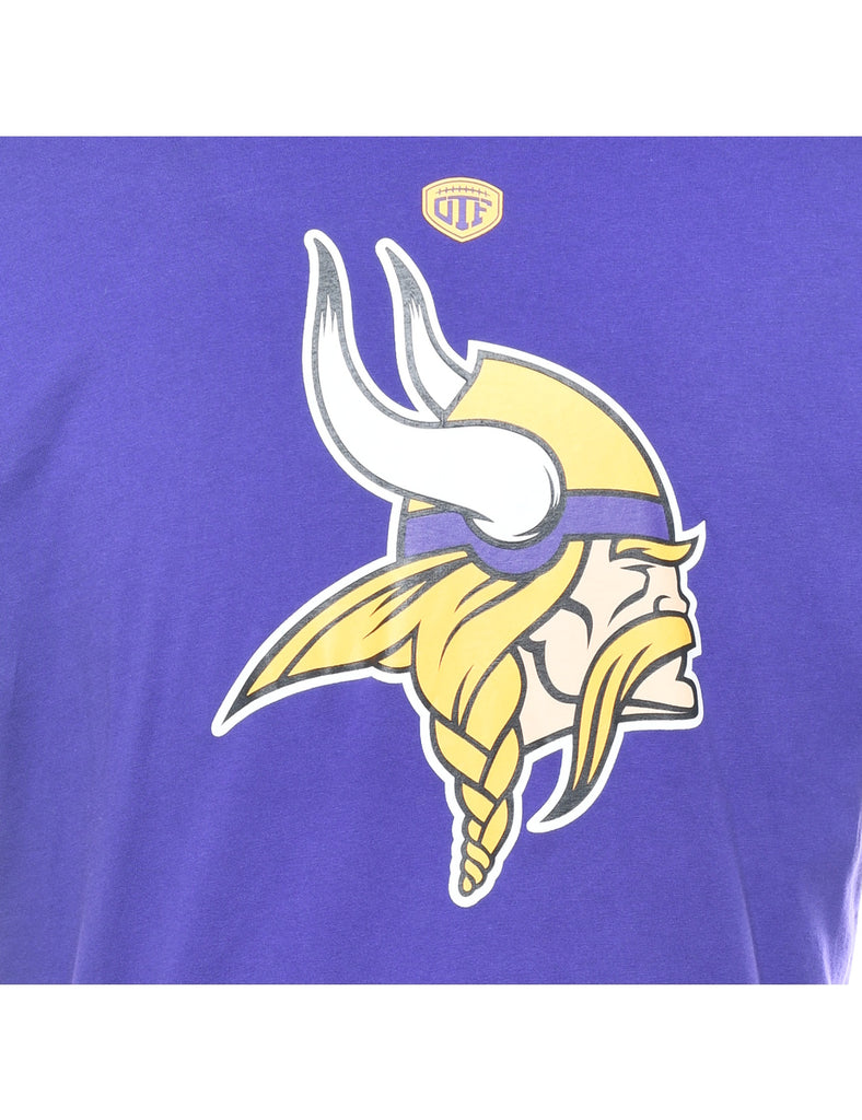 Purple NFL Sports T-shirt - XL