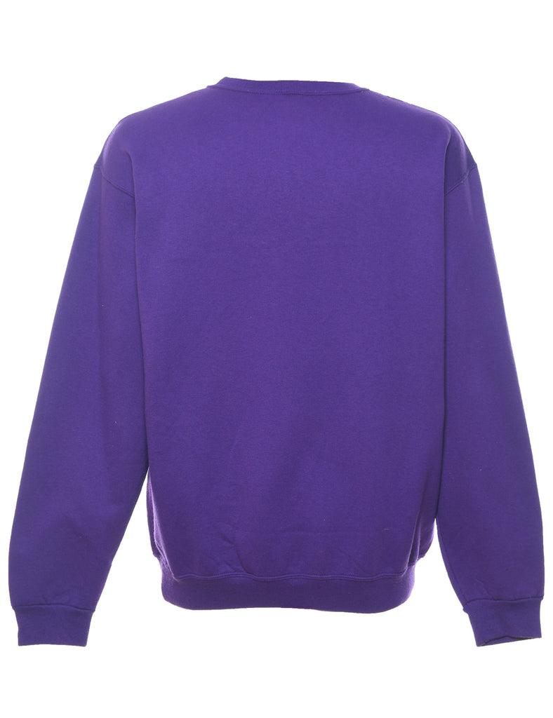 Purple Plain Sweatshirt - L