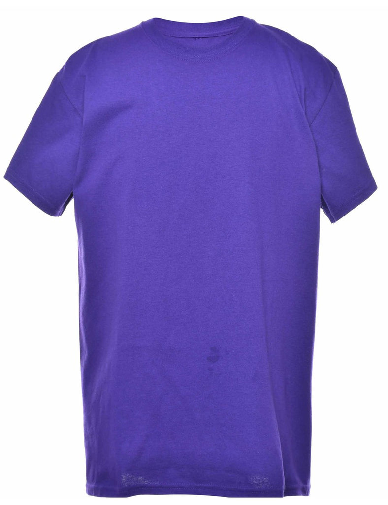 Purple Plain T-shirt - M