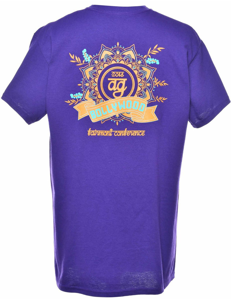 Purple Plain T-shirt - M