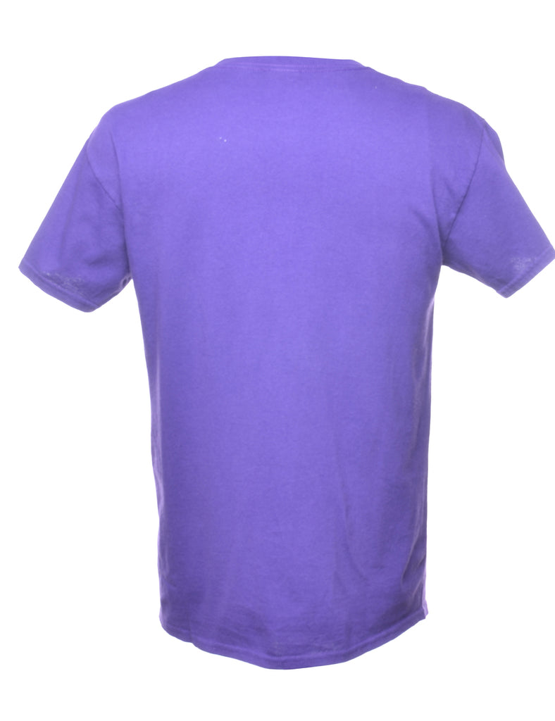 Purple Plain T-shirt - M