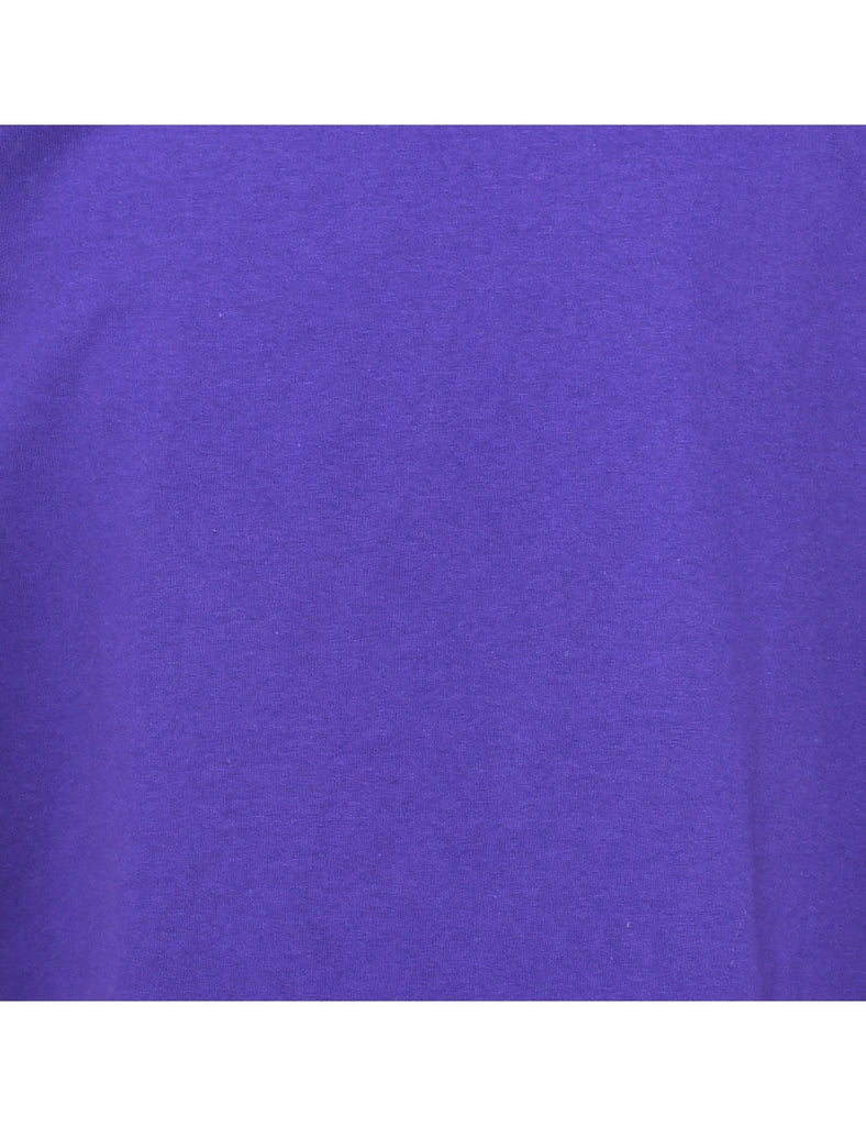 Purple Plain T-shirt - M