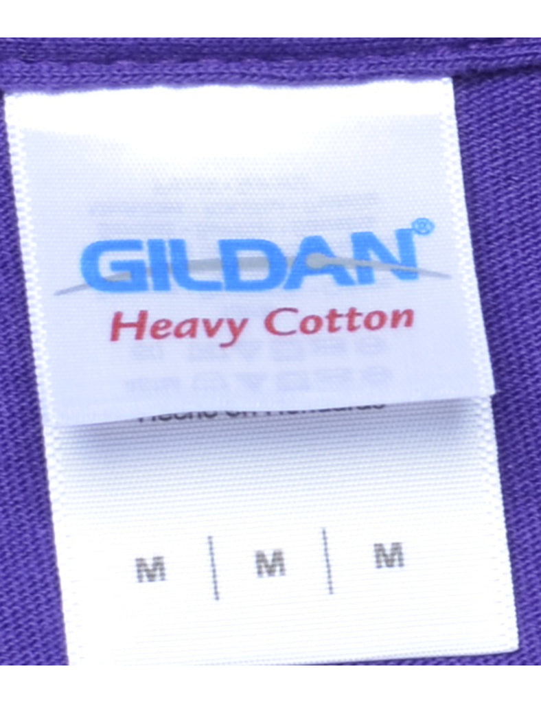 Purple Plain T-shirt - M