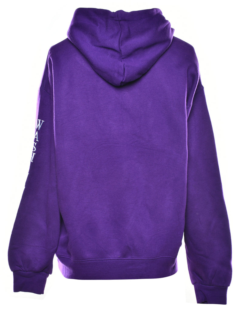 Purple Printed Hoodie - L