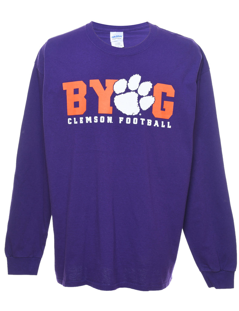 Purple Printed T-shirt - XL