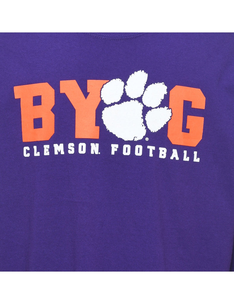 Purple Printed T-shirt - XL