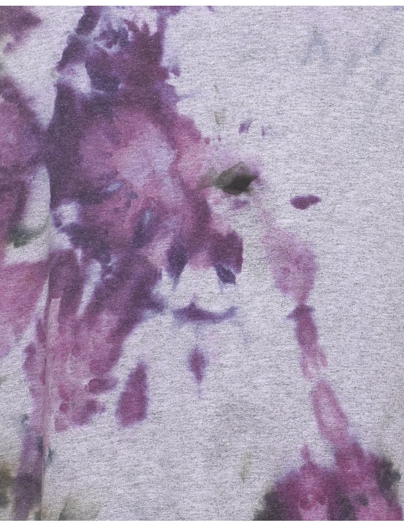 Purple Tie-Dye Sweatshirt - L