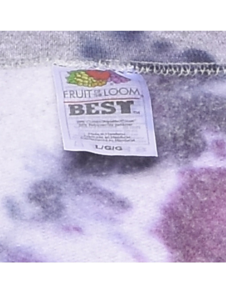 Purple Tie-Dye Sweatshirt - L