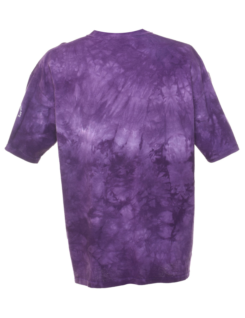 Purple Tie Dye The Mountain Dog Print T-shirt - XL