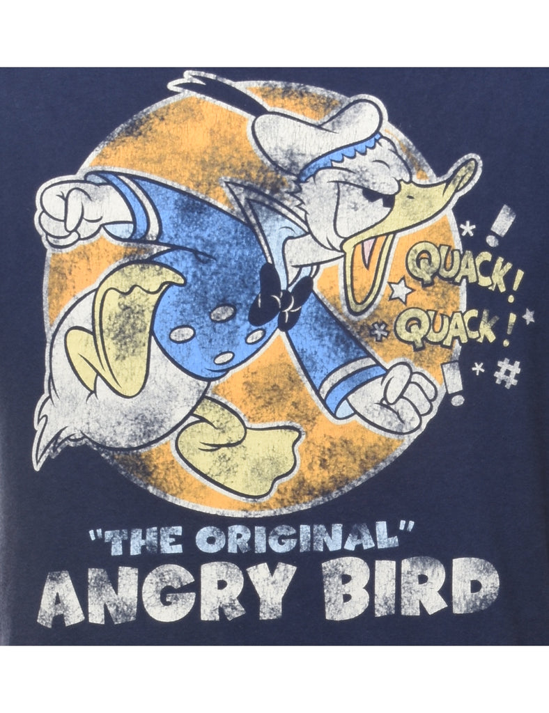 Quack Quack The Original Angry Bird Cartoon T-shirt - M