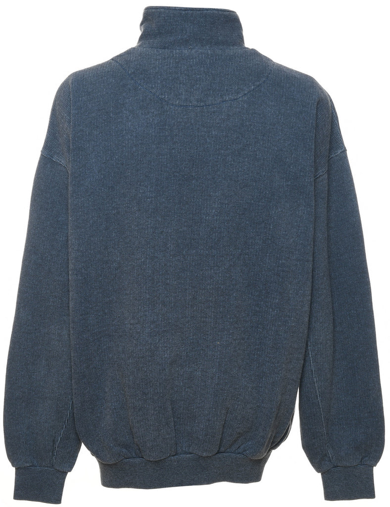 Quarter Zip Plain Sweatshirt - XL
