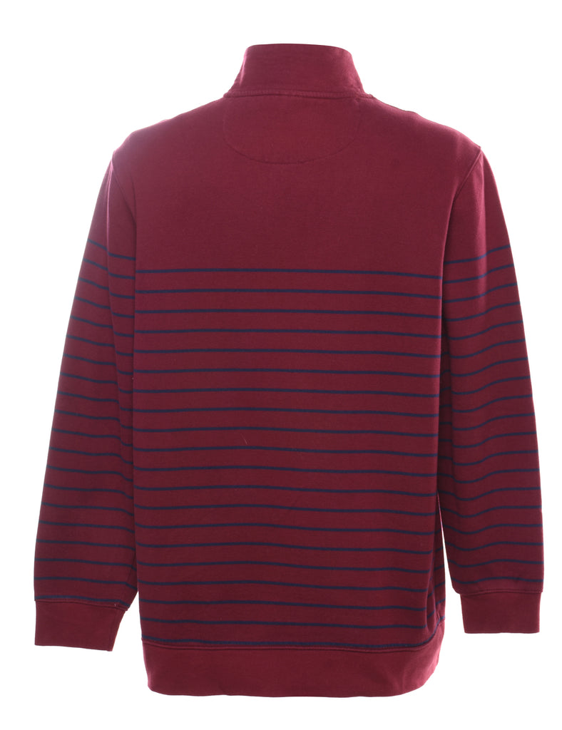 Quarter Zip Printed Sweatshirt - XL