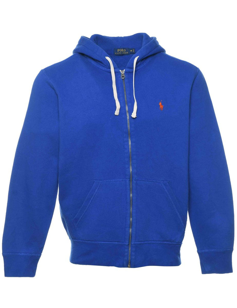 Ralph Lauren Blue Hooded Track Top - M