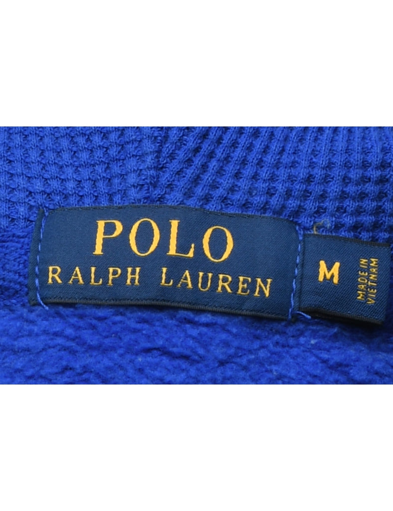 Ralph Lauren Blue Hooded Track Top - M