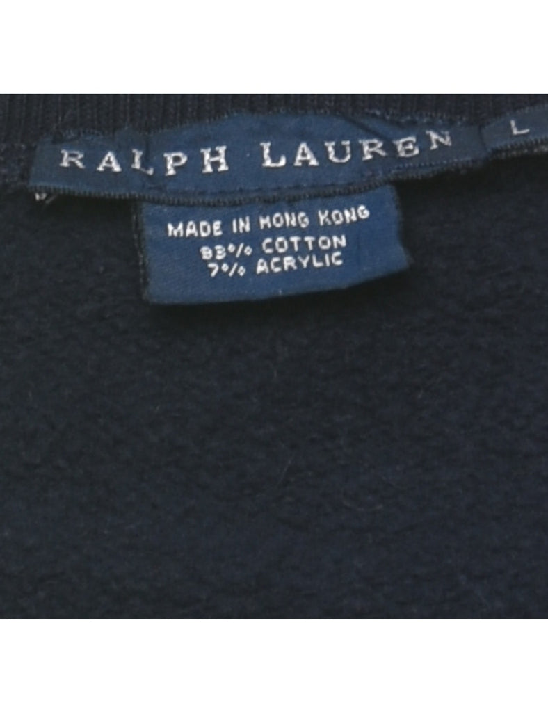 Ralph Lauren Plain Navy Sweatshirt - L