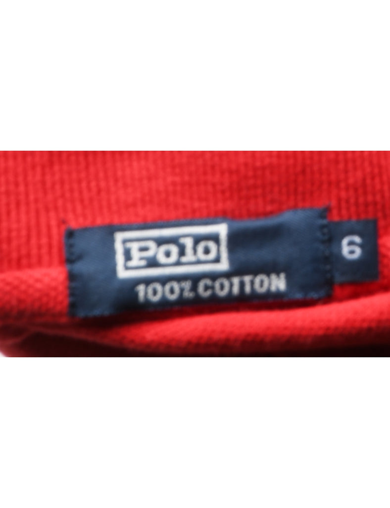 Ralph Lauren Red Polo Shirt - 3-4 YEARS