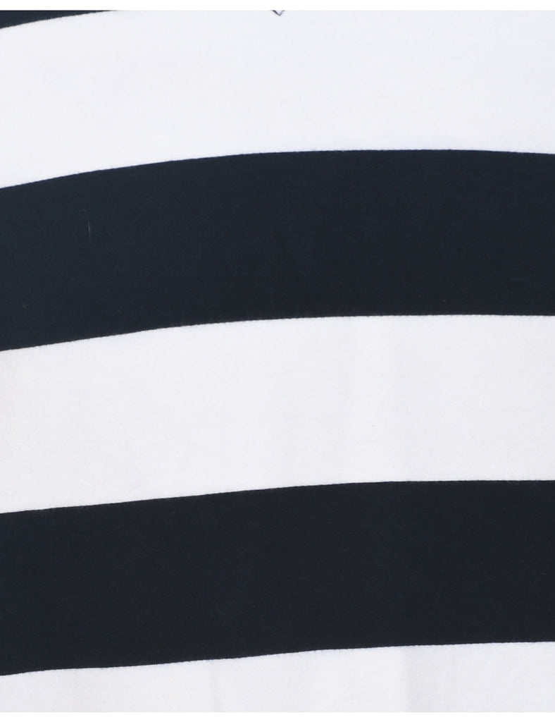 Ralph Lauren Striped Plain Navy & White Striped Sweatshirt - S