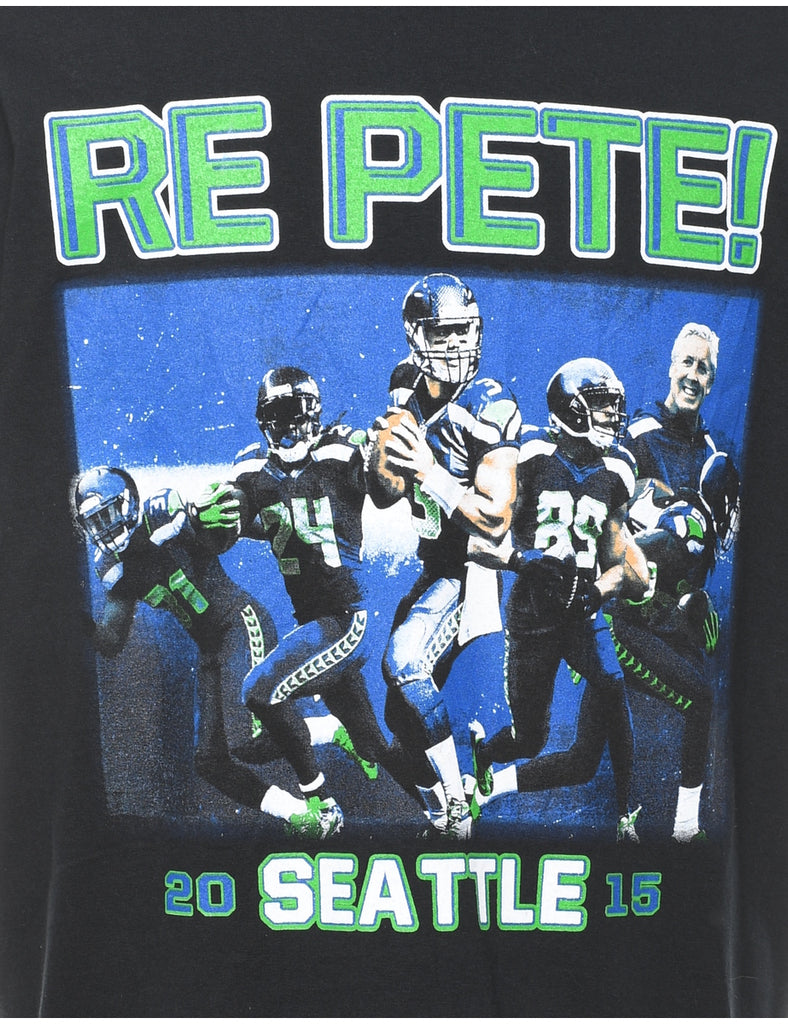 Re Pete! Black American Sports T-shirt - XL