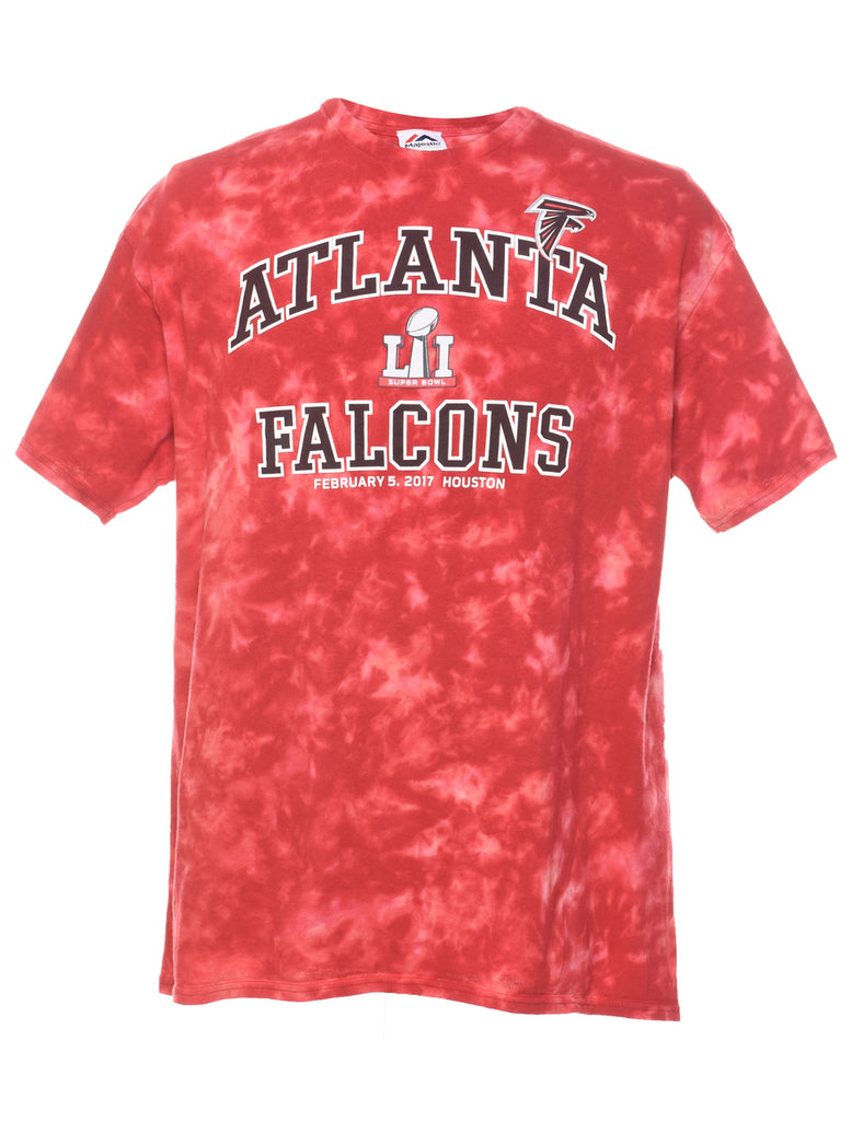 Red Atlanta Falcons Tie Dye T-shirt - L