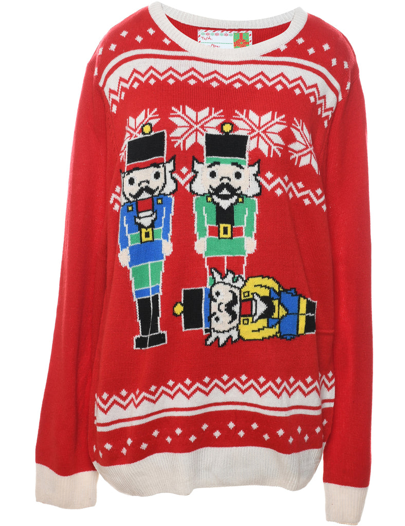 Red Christmas Jumper - XL