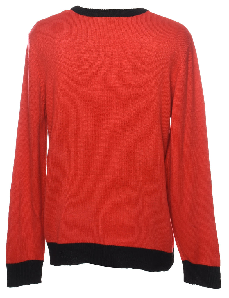 Red Christmas Jumper - L