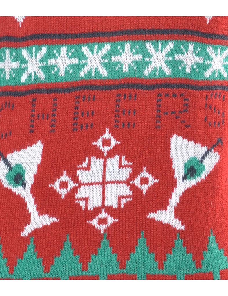 Red Christmas Jumper - S