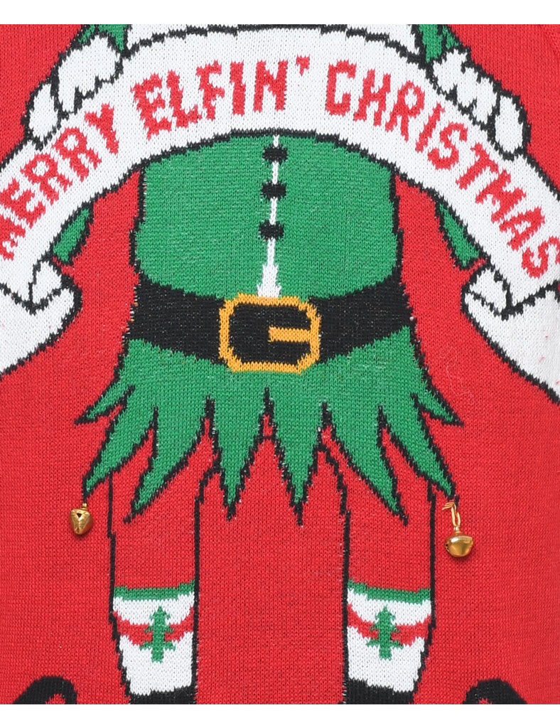 Red Christmas Jumper - M