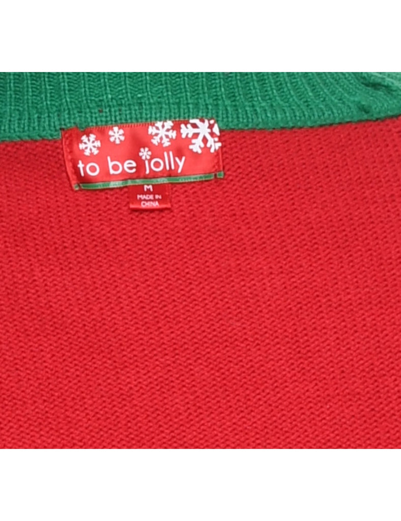 Red Christmas Jumper - M