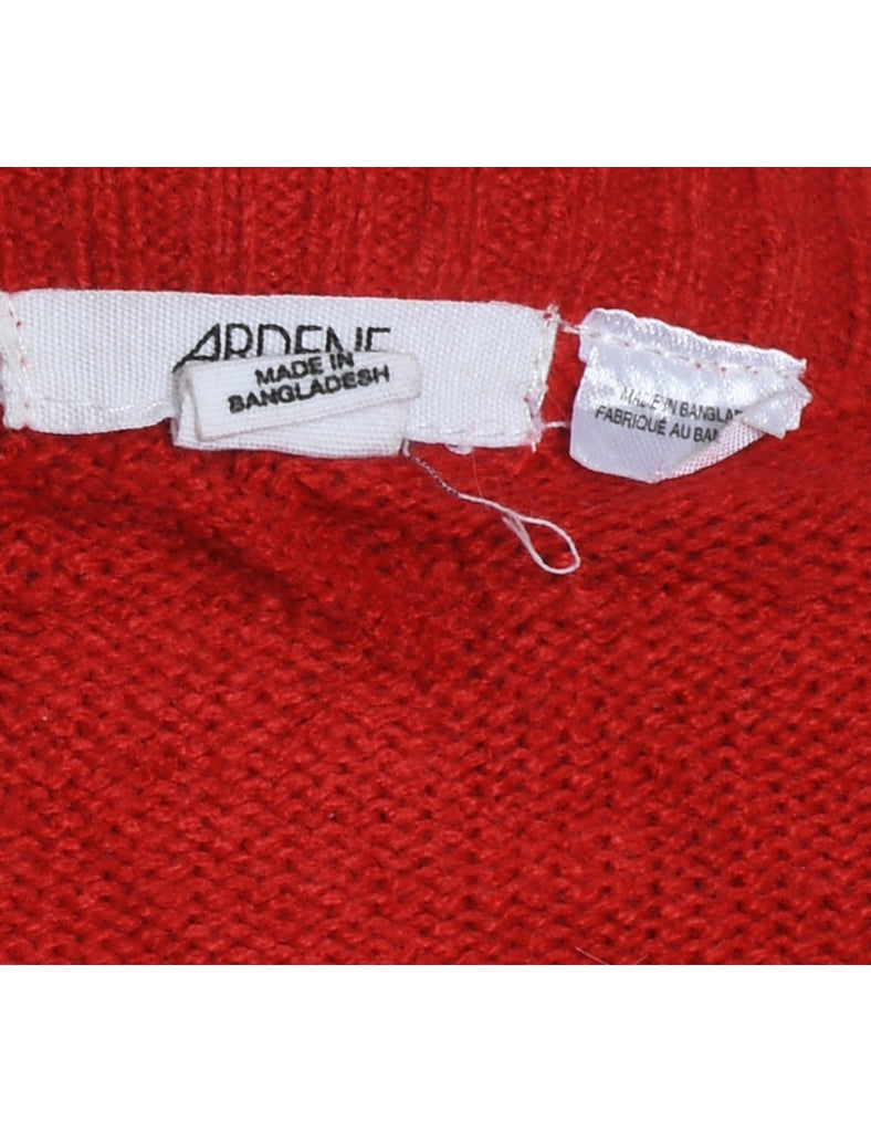 Red Christmas Jumper - S