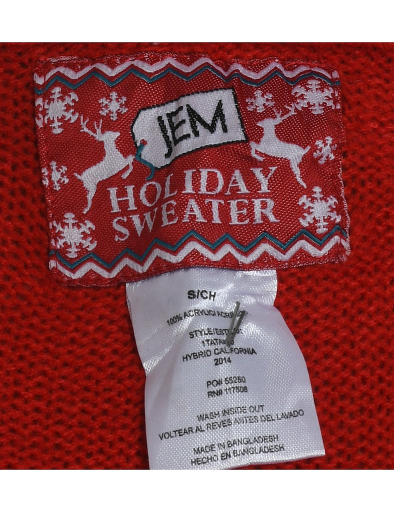 Red Christmas Jumper - S