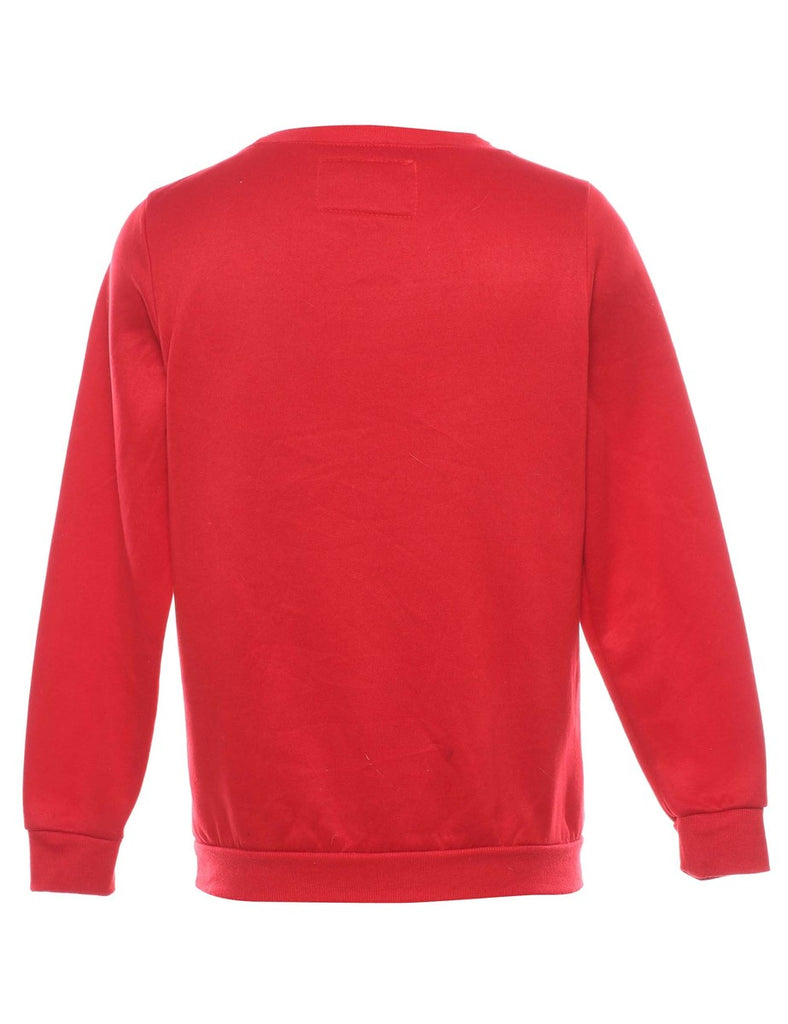 Red Christmas Sweatshirt - M