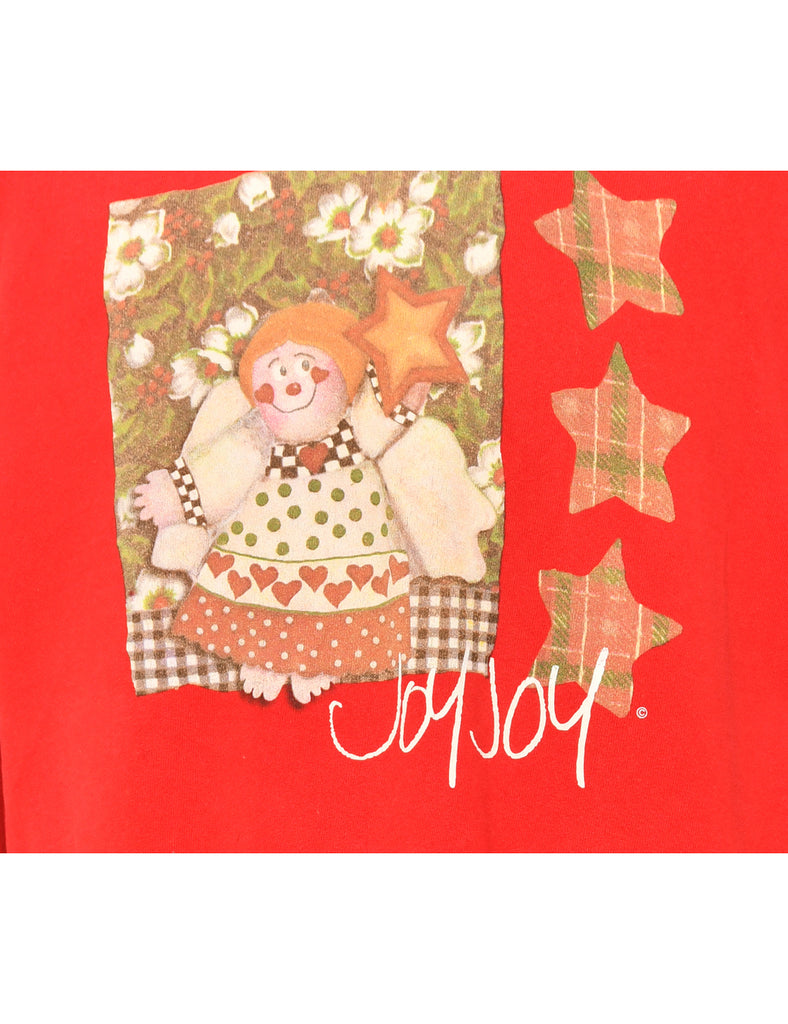 Red Christmas Sweatshirt - M