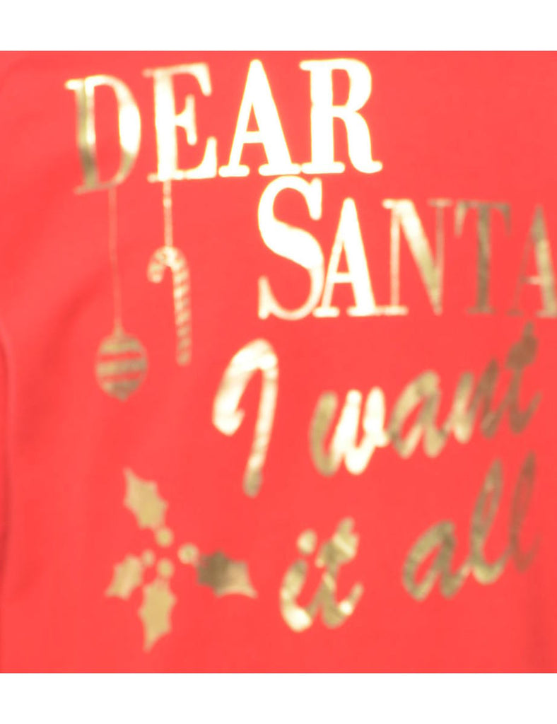 Red Christmas Sweatshirt - L
