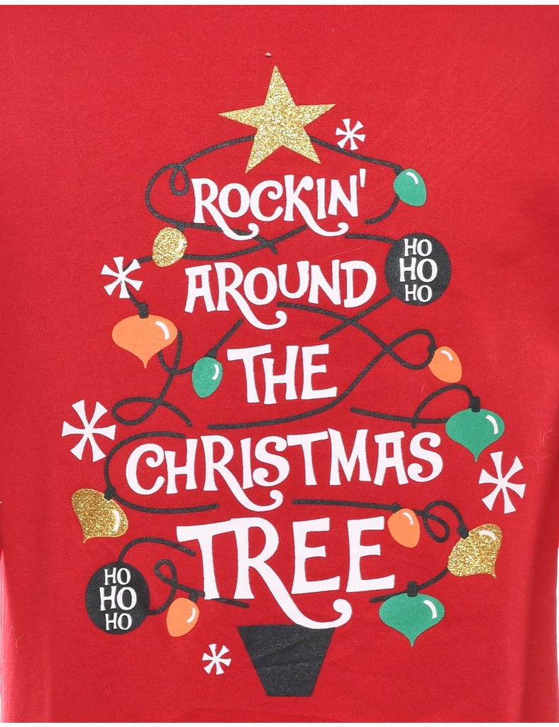 Red Christmas Sweatshirt - M