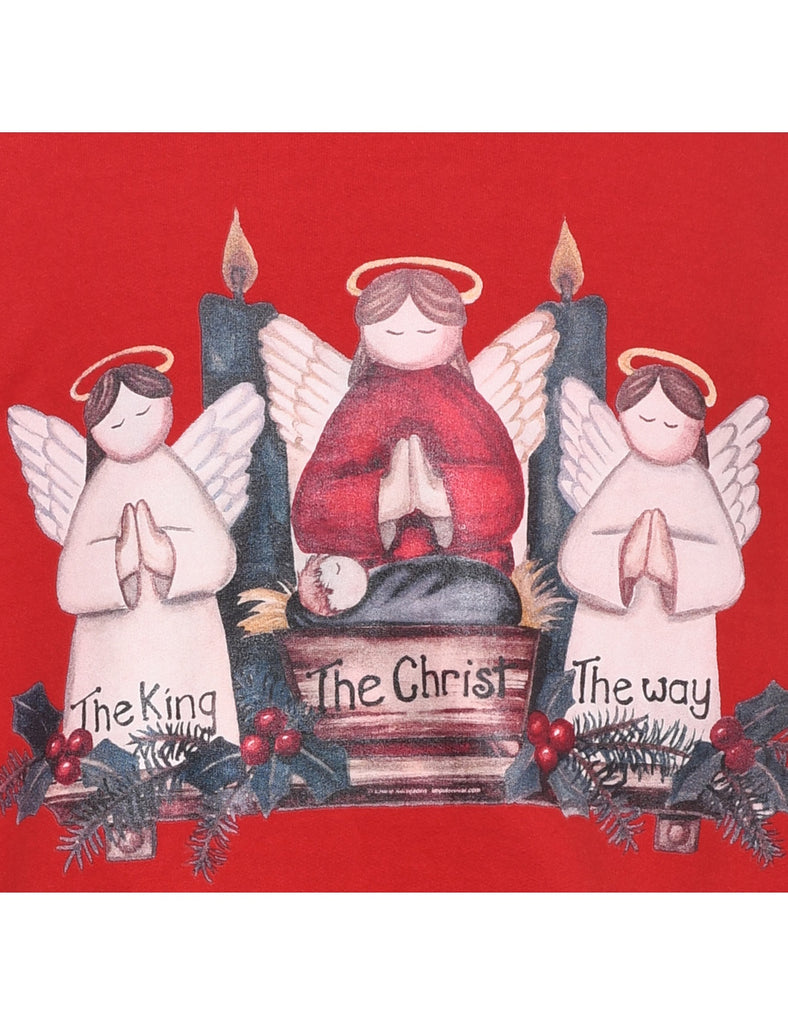 Red Christmas Sweatshirt - XL