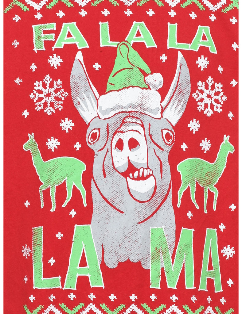 Red Christmas Sweatshirt - M