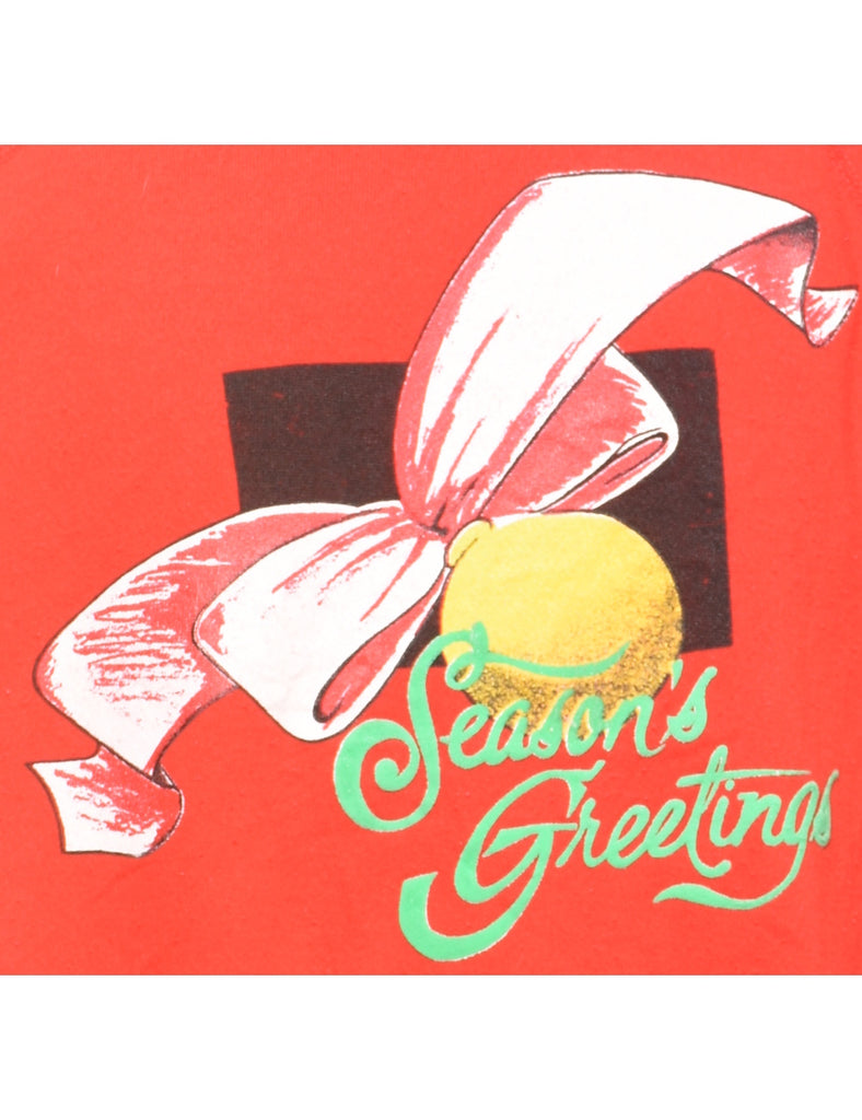 Red Christmas Sweatshirt - L