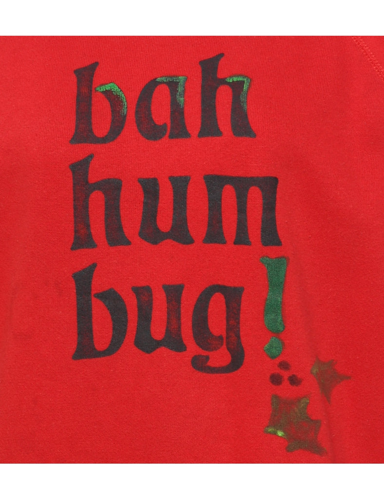 Red Christmas Sweatshirt - L