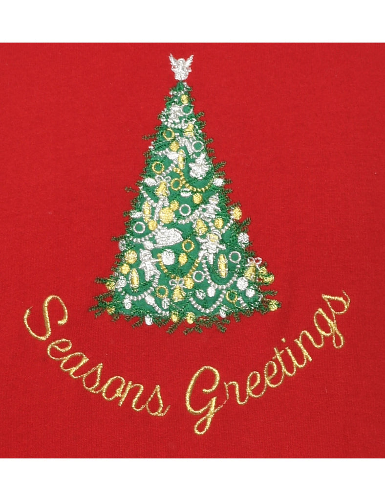 Red Christmas Sweatshirt - L