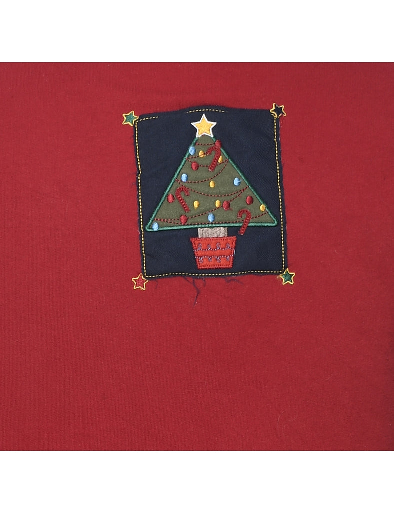 Red Christmas Sweatshirt - L