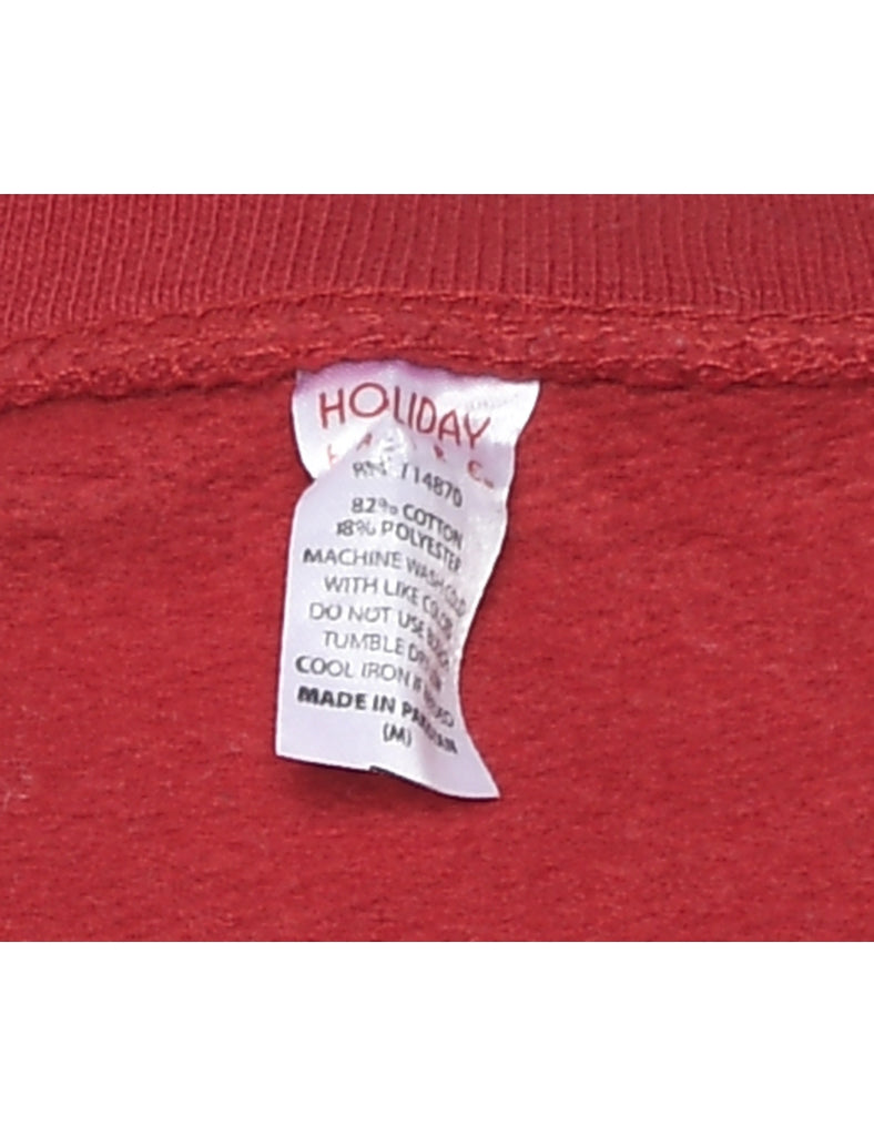 Red Christmas Sweatshirt - L