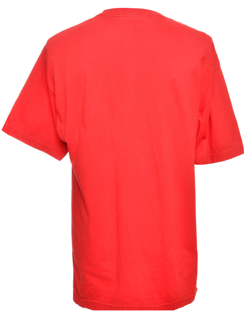 Red Disney Printed T-shirt - L