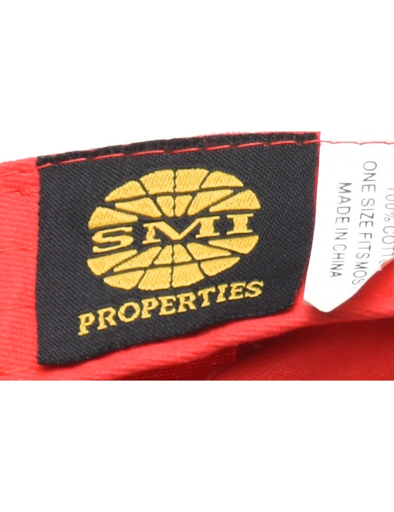 Red Embroided Cap - XS