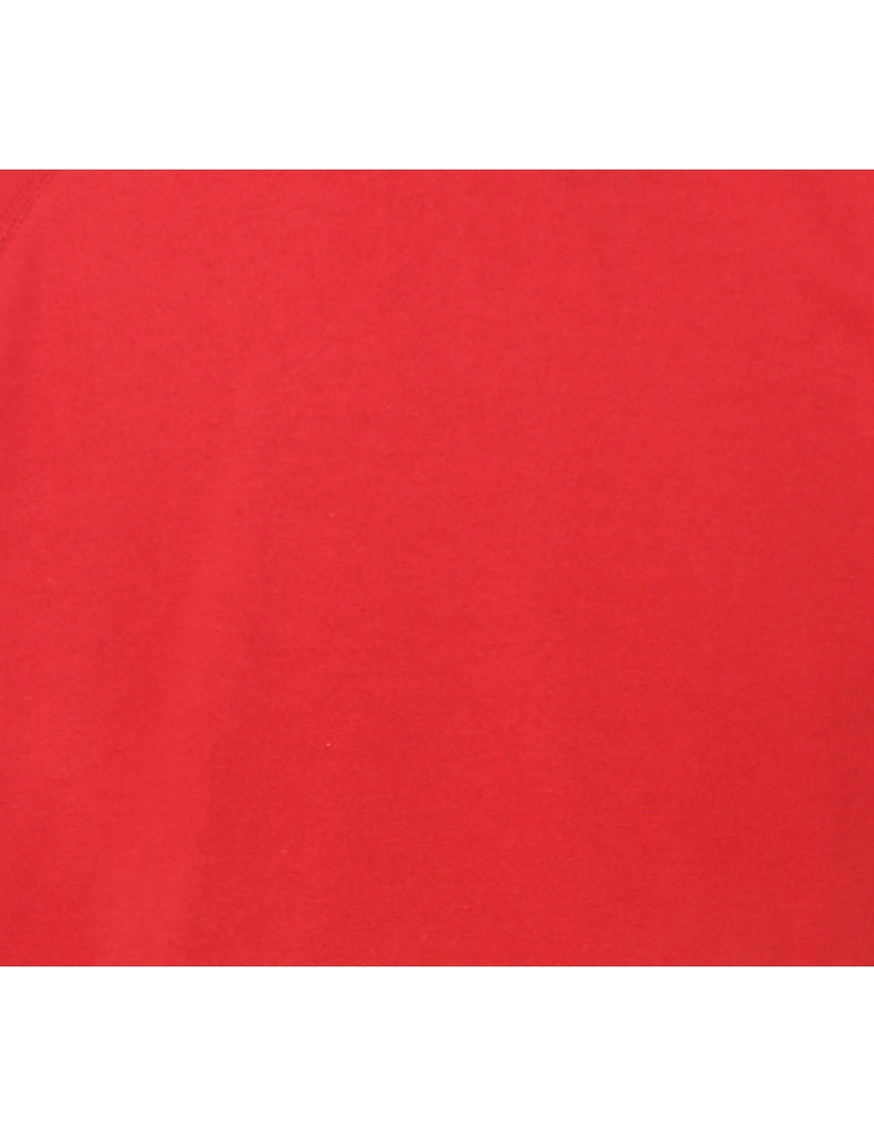 Red Plain Sweatshirt - L